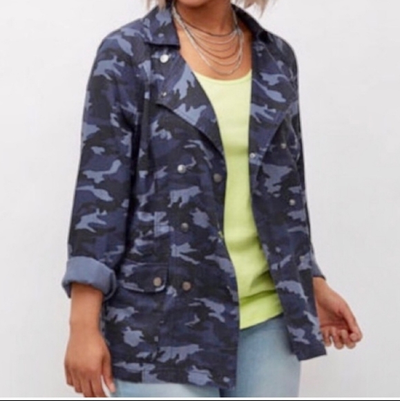 Lane Bryant Jackets & Blazers - NWT Lane Bryant Camo Camoflage Anorak Jacket